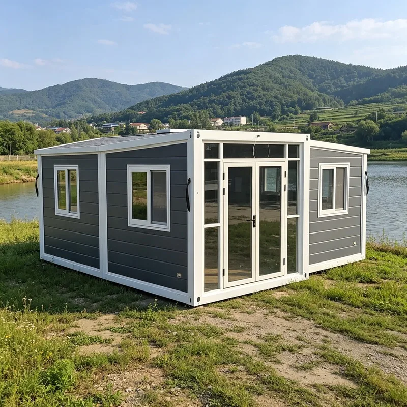 26 New Foldable Container House 20ft 40ft Prefabricated Modular Home Structure EPS Sandwich Panel Waterproof Portable Tiny House
