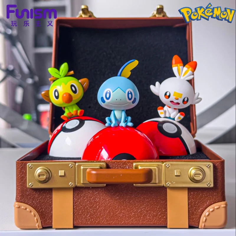 Funism PKM 30. Jubiläum Original Partners Blind Box Mini-Figur Der Starter PKM Charmander Squirtle Bulbasaur Sammler-Spielzeug