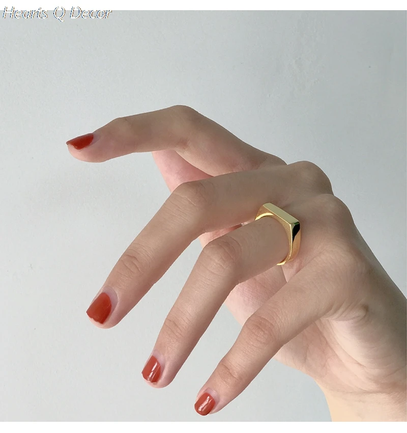 

Amazing Titanium Band Stackable Statement Rings Women Stainless Steel Jewlery Punk Party Designer Club Cocktail Party Ins