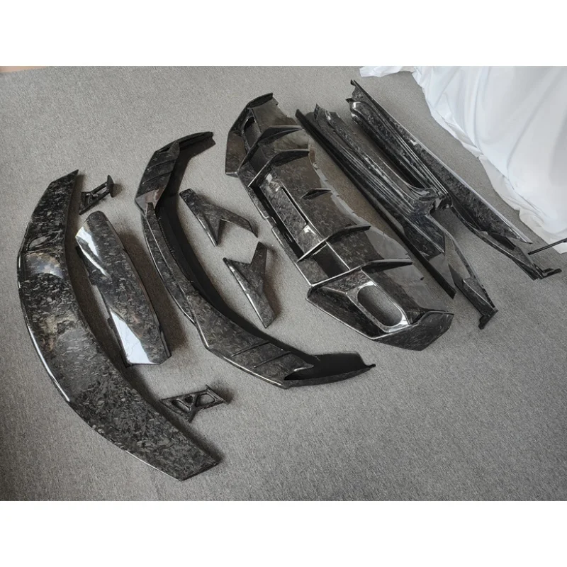 

For Lamborghini Huracan LP610 modified body kit M-style forged carbon fiber bumper lip rear diffuser rear spoiler side skirt