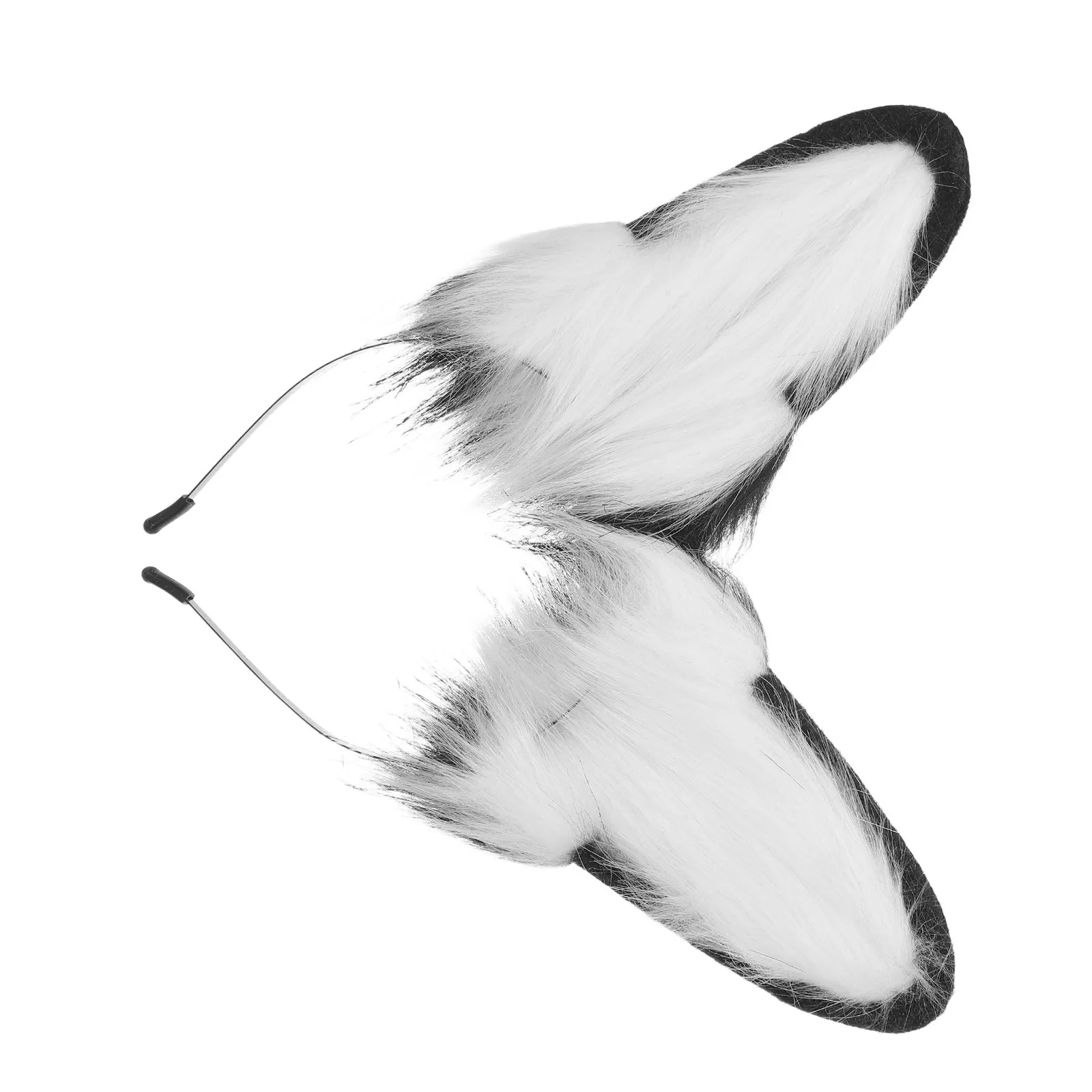 

Черная повязка на голову с ушками собаки, мягкие реалистичные уши животного, повязка для волос, аксессуар для вечеринки, Хэллоуина, косплея, складной головной убор в виде щенка