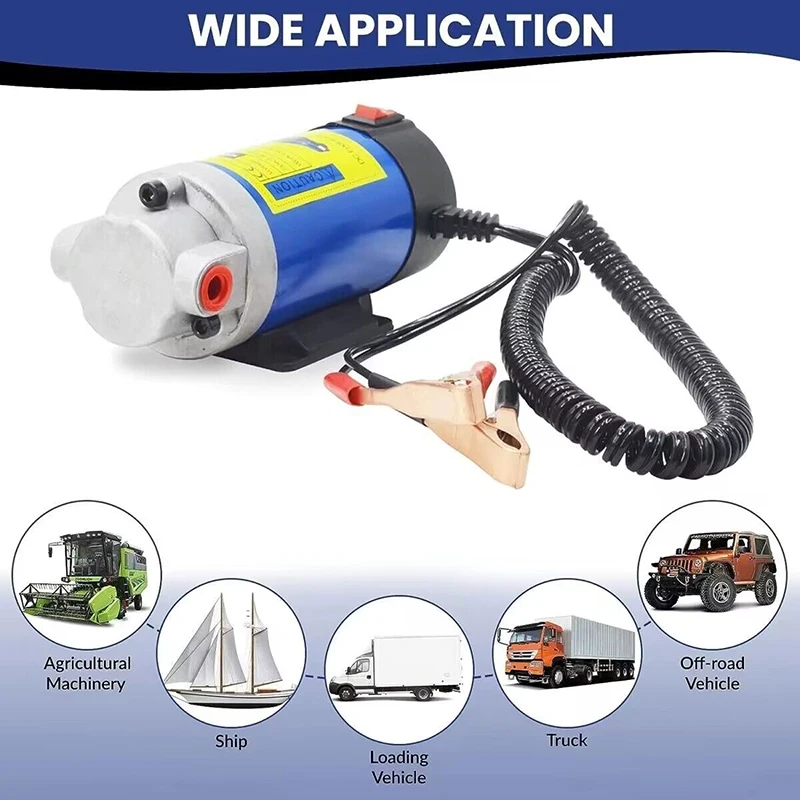 For Car Motor Boat Motorcycle Electric Scavenge Suction Transfer Change Pump For Pumping Oil Transfer Pump Fluid Siphon Tool