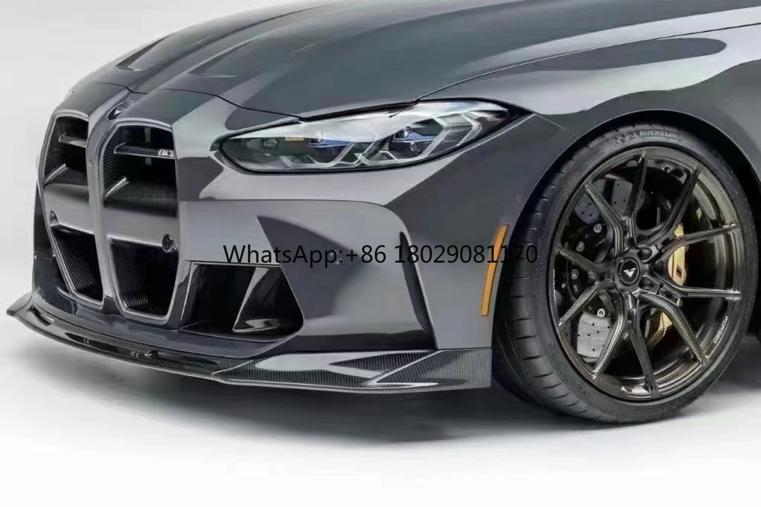 V Stil trockene Kohle faser Front stoßstange Spoiler Lippe für BMW m3 m4 g22 g23 g80 g82 g83 2021 Front lippe csl Stil mp Stil