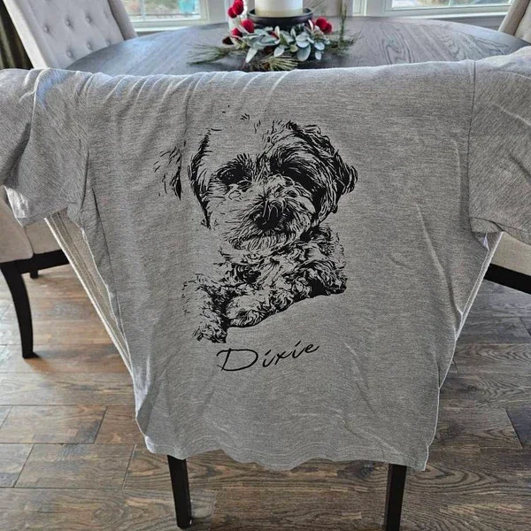 เสื้อยืดสัตว์เลี้ยงแบบกำหนดเอง - Pet Portrait Custom บทวิจารณ์และราคา