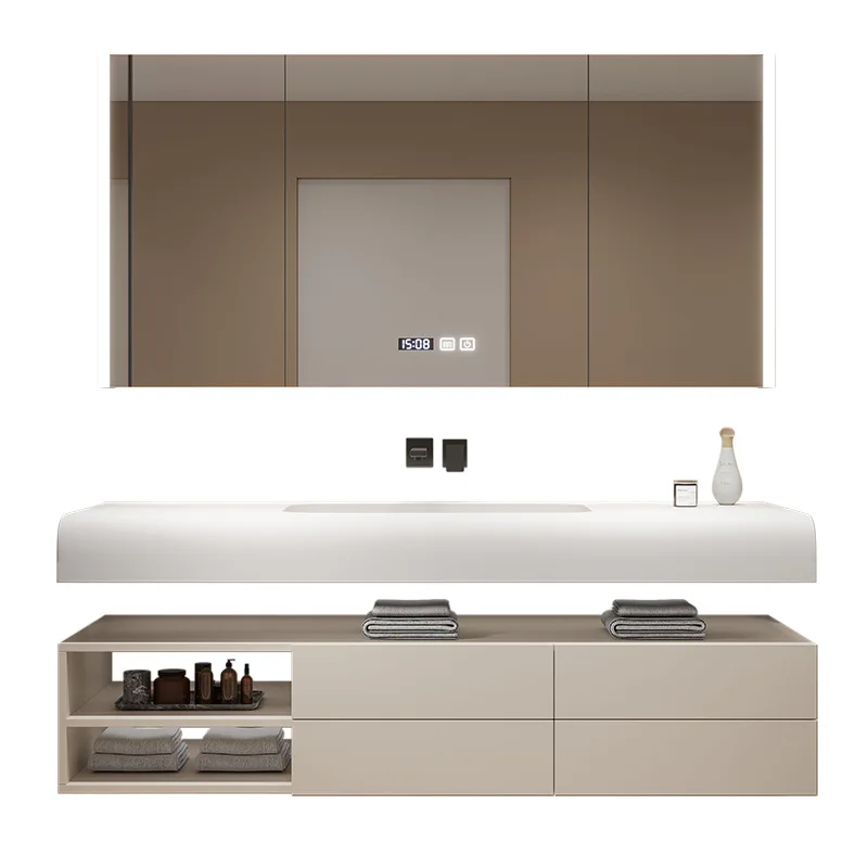 

Modern simple bathroom cabinet combination Japanese-style bathroom, washbasin, washbasin, bathroom