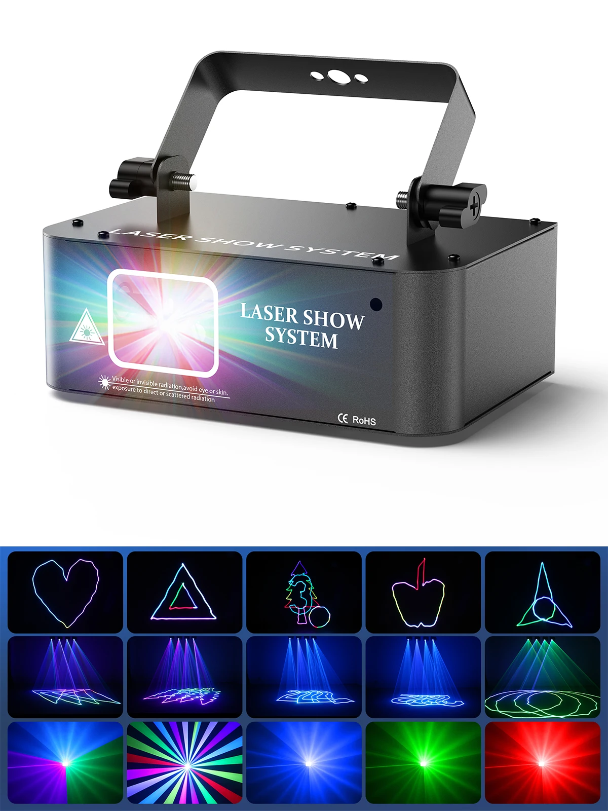 Nitehop LED-Bühnenbeleuchtung, RGB-Scanner, Strahlprojektor, Bühnenbeleuchtungseffekt, DJ-Discolicht, DMX512, für Hochzeit, Nachtclub, Party, Show