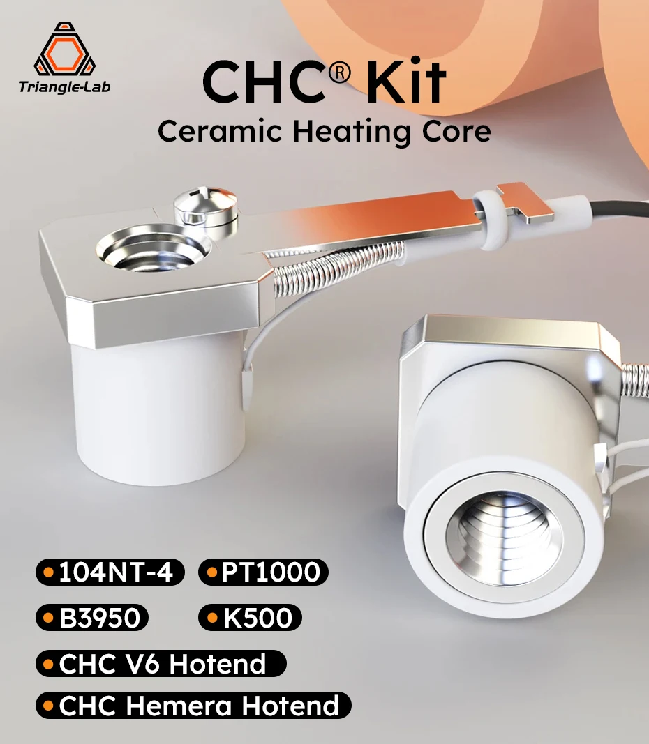 Trianglelab CHC KIT Keramik-Heizkern Schnellheizung M6 Gewinde Universal für Ender 3 V6 Hotend CR10 CR-6 SE MK3S 3D-Drucker – Detail 1