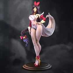 Ahri Bunny Resin Figure 1/24 Scale 75mm Vertical Height Assemble Model Kit Unassembled Dioramas Unpainted Statuettes Toy