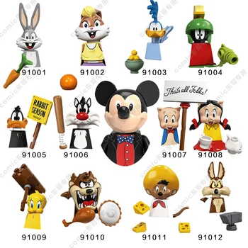 Disney Mini Anime Action Montieren Spielzeug Figuren Bausteine Cartoon Toy Story Mickey Maus Winnie The Pooh Ziegel kinder geschenk