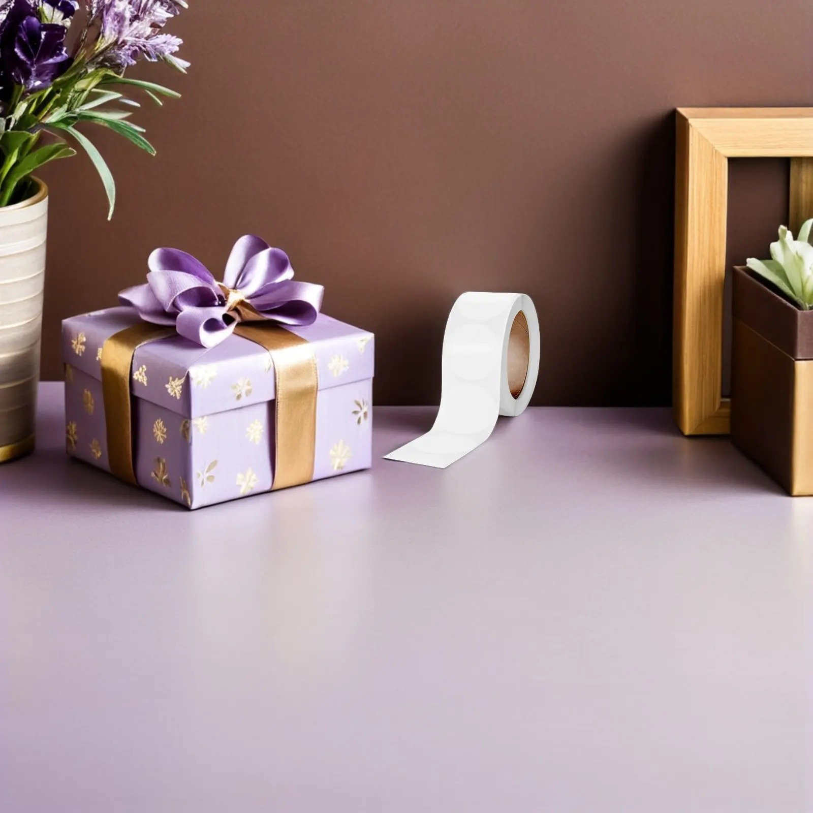 

Прозрачные круглые наклейки-этикетки в рулоне для дома, офиса, запечатывания конвертов и упаковок