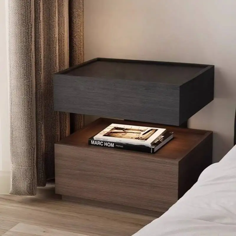 

Storage VictorianNightstands Rustic Retro Safe Living Room Bookshelf Bedside Table Narrow Antique Mesita De Noche Night Stand