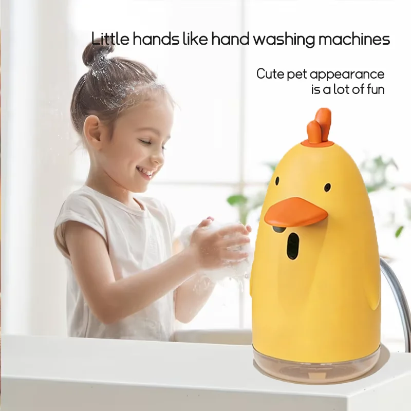 

Automatic Soap Dispenser USB Charging Cute Cartoon Style Touchless Sensor Children Washing Hand Machine Soap Foam Dispenser