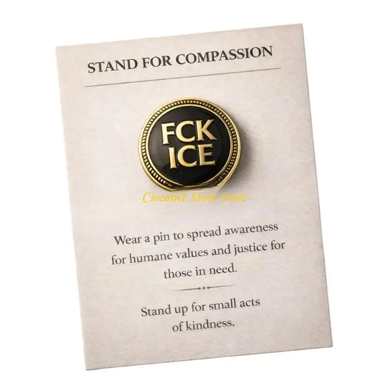 Badge sympathie A3PC, support en métal pour broche compassion pour le bureau les événements