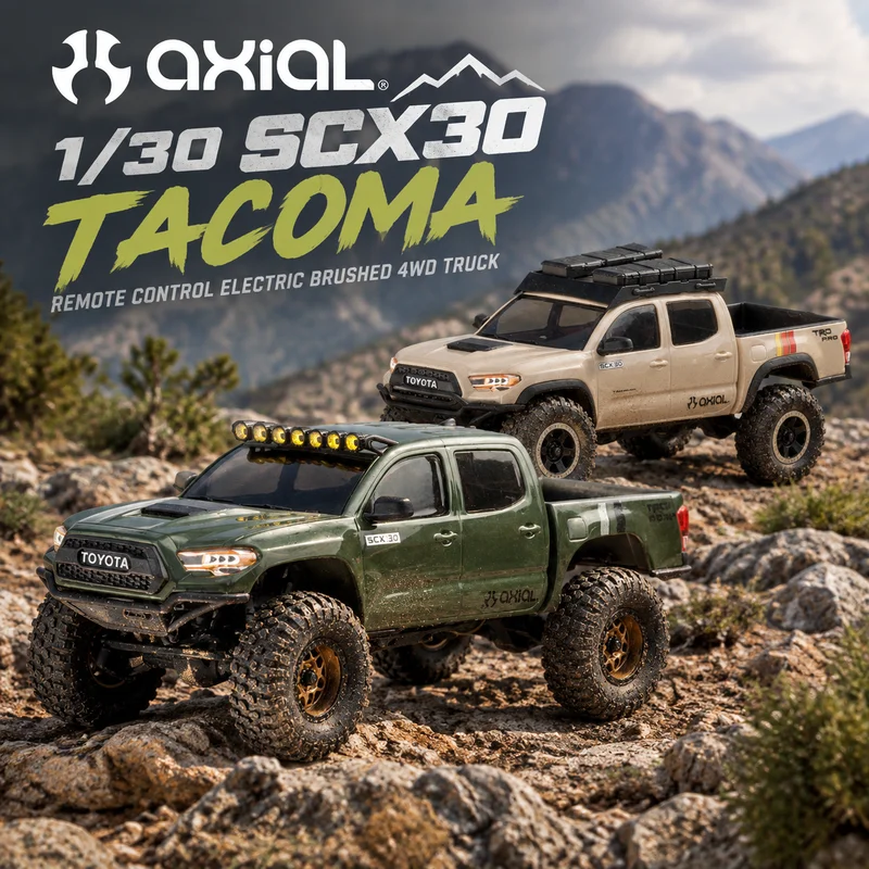 Axial 1/30 SCX30 Tacoma remote-controlled electric four-wheel drive brushless off-road vehicle and climbing vehicle 4WD
