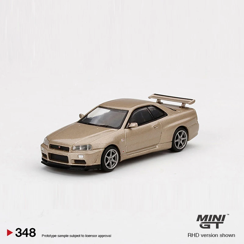 

MINIGT 1:64 Model Car Skylnie GT-R (R34) M-Spec Alloy Die-Cast Vehicle #348 RHD