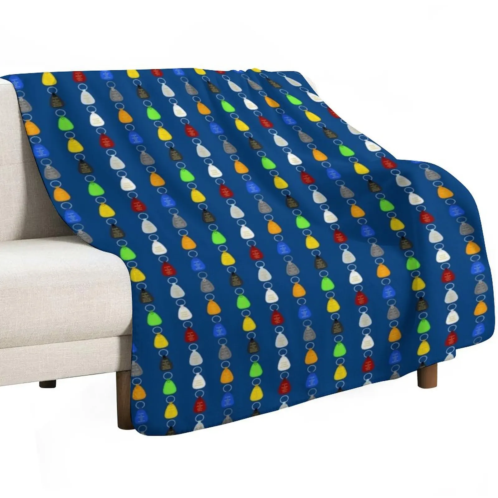NA Keytags for Recovery Milestones - Narcotics Anonymous Throw Blanket Designers Nap Furry Beach Blankets