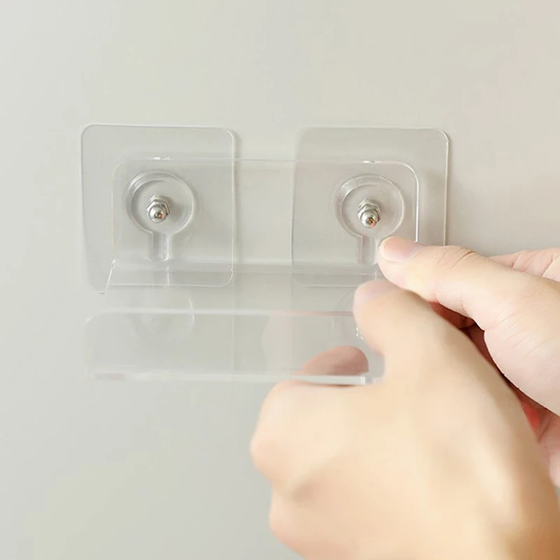 Acrylic Wall Mount Floating Shelf No Drill Adhensive Mini Security Camera Baby Monitor Small Items Storage Support Holder Stand