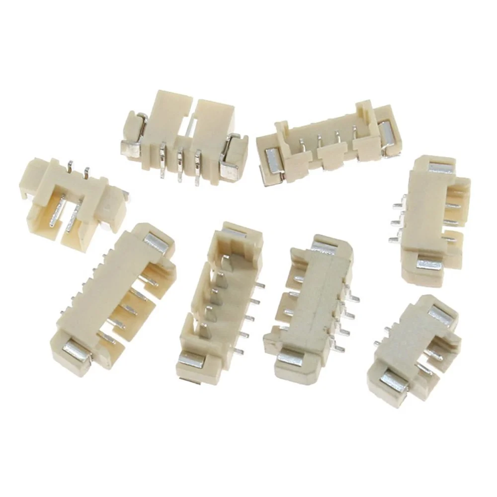 20/50PCS JST1.25 SMD SMT 1.25MM Pitch Male Pin Header Vertical/Horizontal Connector 2P/3P/4P/5P/6P/7P/8P/10P For PCB Board