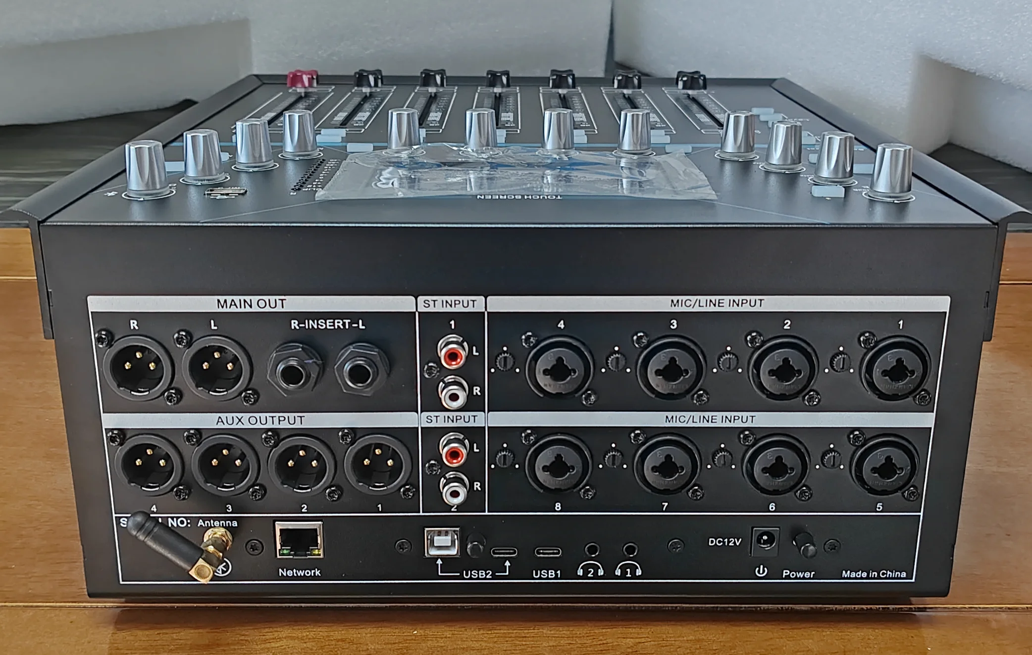 OEM Professional Digital X-12 12-Channel Metal Audio Mixer Console High Performance APP Remote Control Live Streaming Sound