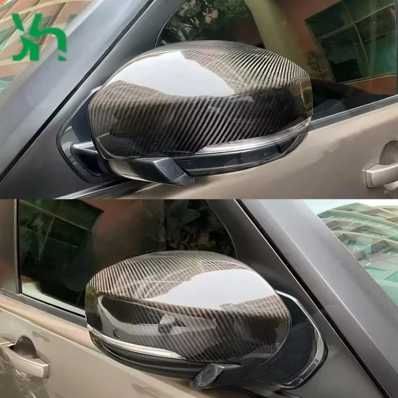 لاند روفر ديسكفري رينجر روفر سبورت رينجر روفر ألياف الكربون غطاء مرآة جانبية قطع غيار السيارات مرآة الرؤية الخلفية