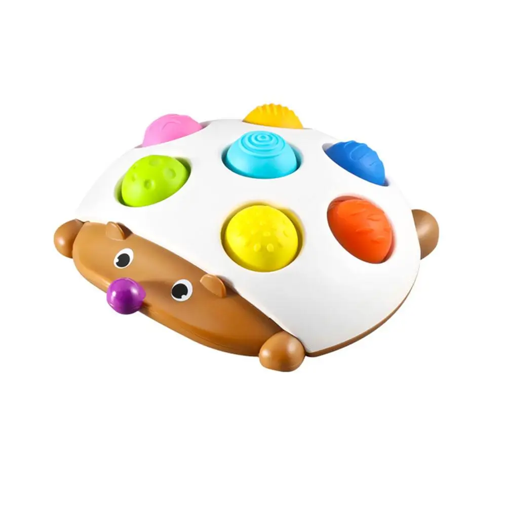 squeeze Push Pop Toys Kids Finger Press silicone Fidget sensory Toys Hedgehog Press Soft Key Concentration Training