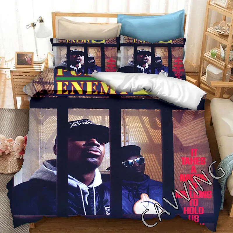 Public Enemy  3D Printed Bedding Set Duvet Covers & Pillow Cases Comforter Quilt Cover (US/EU/AU Sizes)   L02