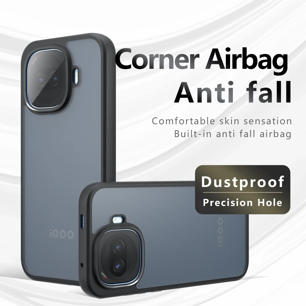 

For Vivo Iqoo 15R TPU Border Case Cover 3D Intergrated Button Case Anti Drop Airbags Covers Iqoo 15 Ultra Phone Coque Iqoo 12 13