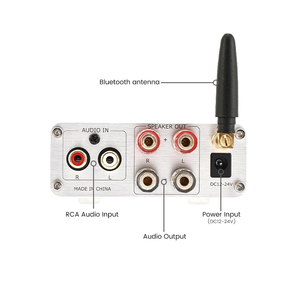 AIYIMA بلوتوث صغير 5.0 مكبرات الصوت TPA3116 HiFi مضخم الصوت 50Wx2 ستيريو مكبر صوت المنزل تضخيم الصوت