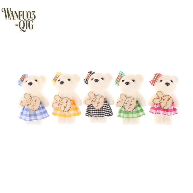 

Лидер продаж, новинка, 10 шт., 10 см, плед, букет медведя, маленький медведь, пара медведей, подарочная упаковка, свадебный подарок, подарок на день рождения