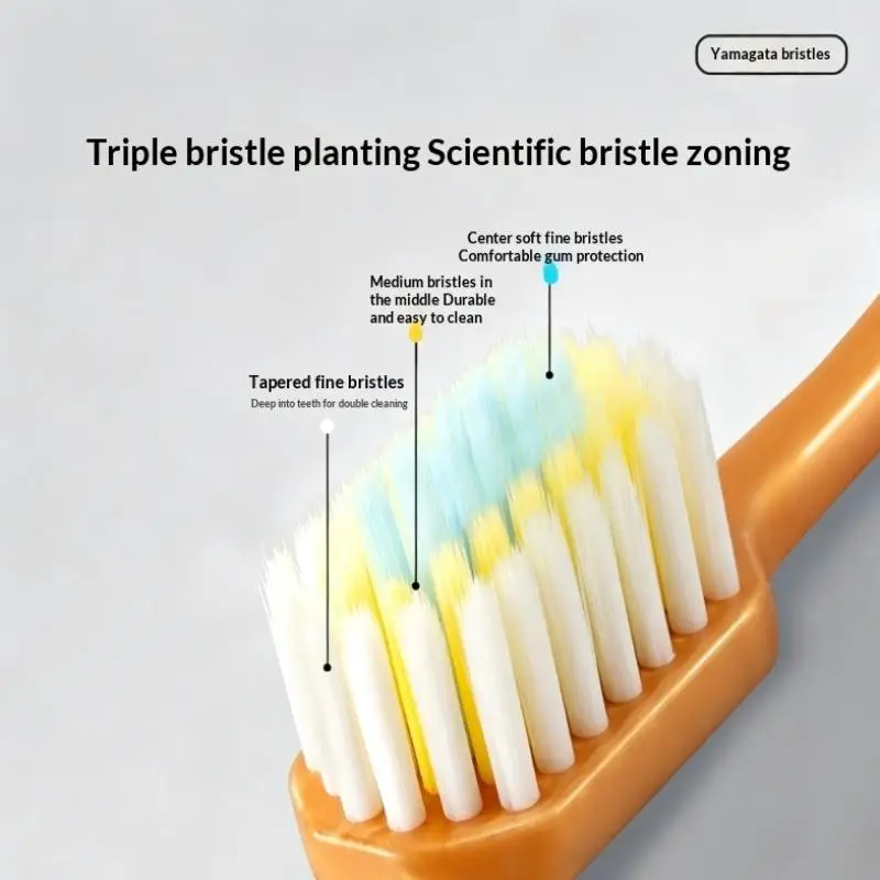 6Pcs/Set Toothbrush Adult Soft Hair Household Home Wide Head Ultra Fine Hair Anti Sensitivity Gum Protection