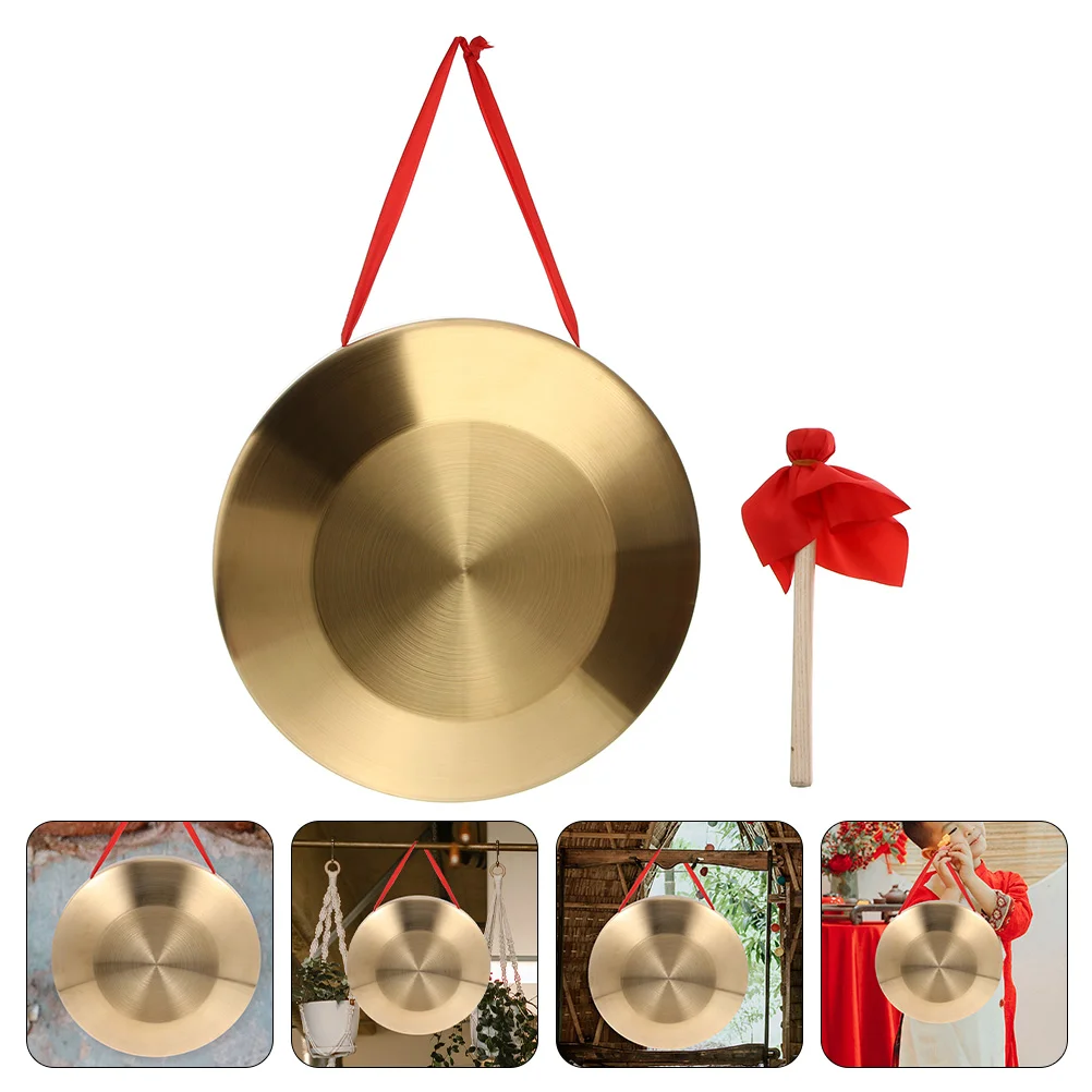 Eringogo Gong Mallet Hanging String Chinese Wind Gong Great Resonance Tam Tam Toy Instrument