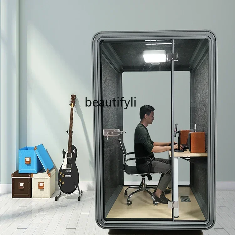 

01Piano Soundproof Room Home Mobile Practice Room Warehouse Recording Studio Indoor Glass Sleep Mute Cabinet