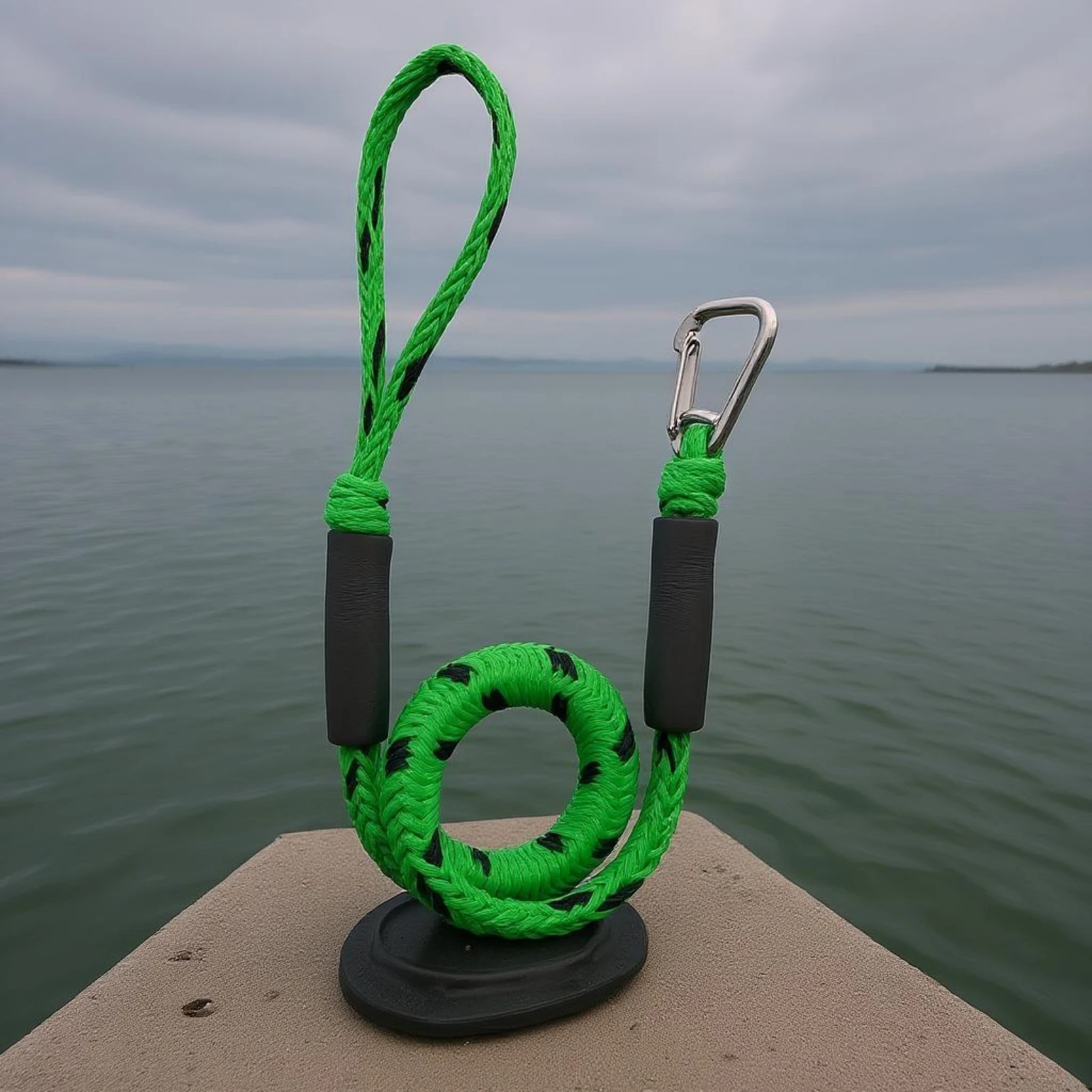 Bungee Dock Line Shock-Absorbing Elastic Mooring Line Marine Gear Guarding Sleeves Metal Hook for Docking, Boating view 6