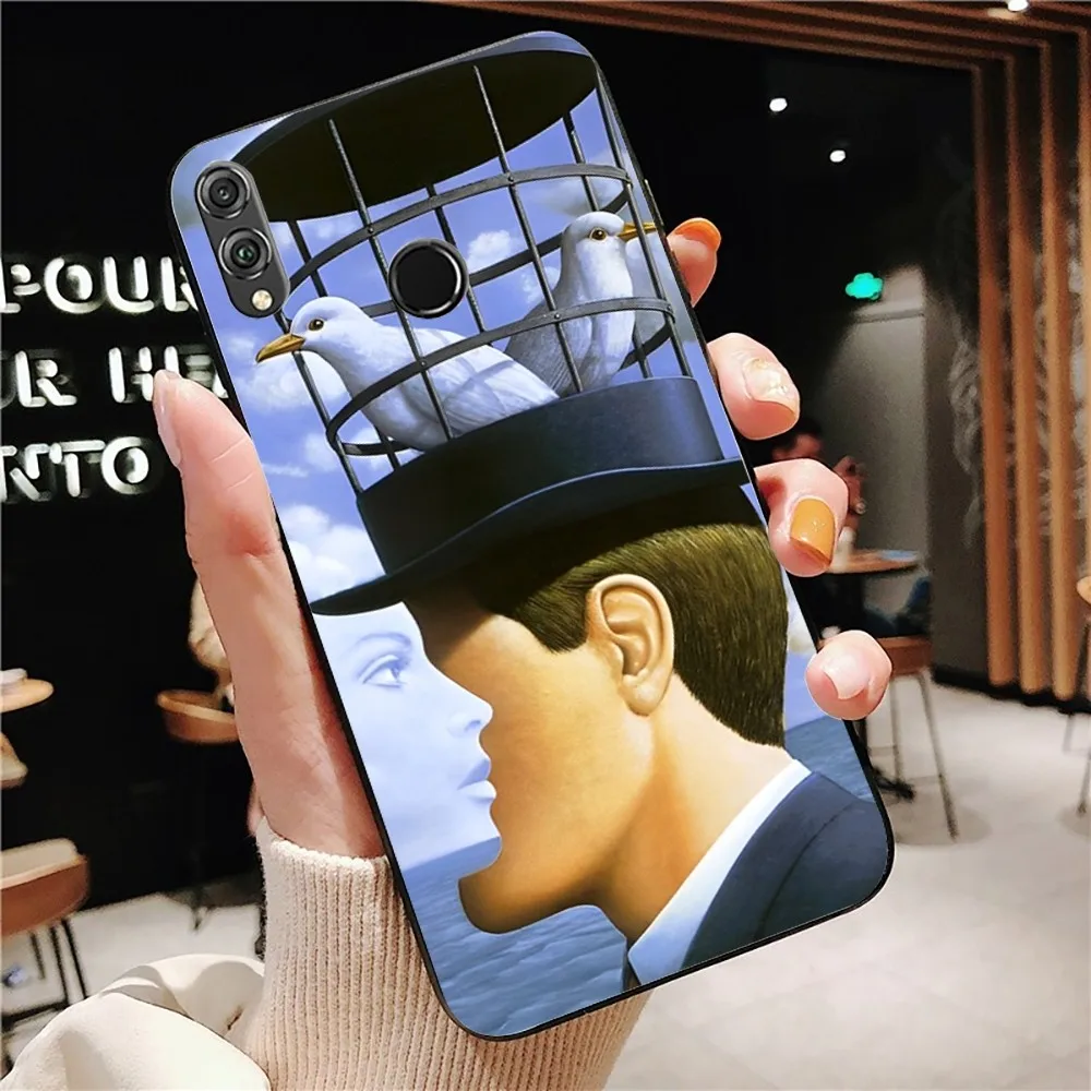 Rene Magritte Phone Case For Huawei Honor 10 lite 9 20 7A 9X 30 50 60 70 pro plus Soft Silicone Cover