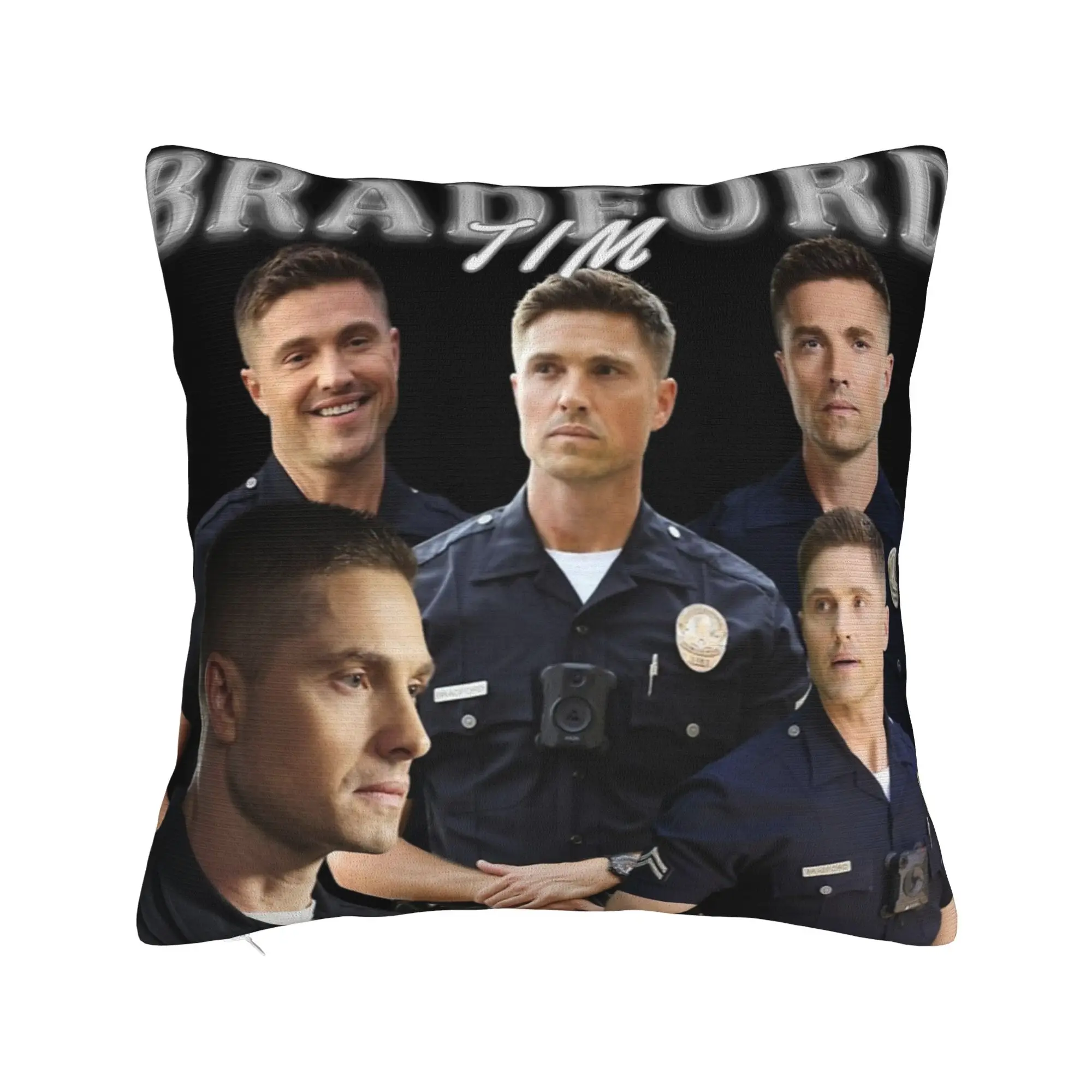 Tim Bradford Eric Winter The Rookie Pillowcase Printing Cushion Cover Decoration  Throw Pillow Case Cover Home Zipper 45*45cm