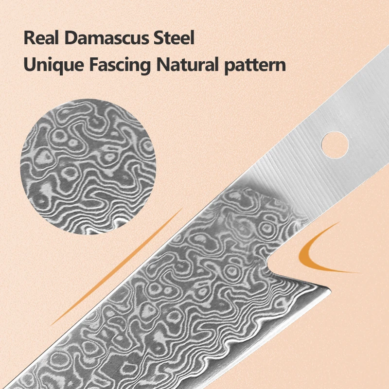 Japanese Hand Forged Chef Knives Blank Blade DIY Damascus Steel VG10 Kitchen Knife Blade DIY Making Handmade Knife view 4
