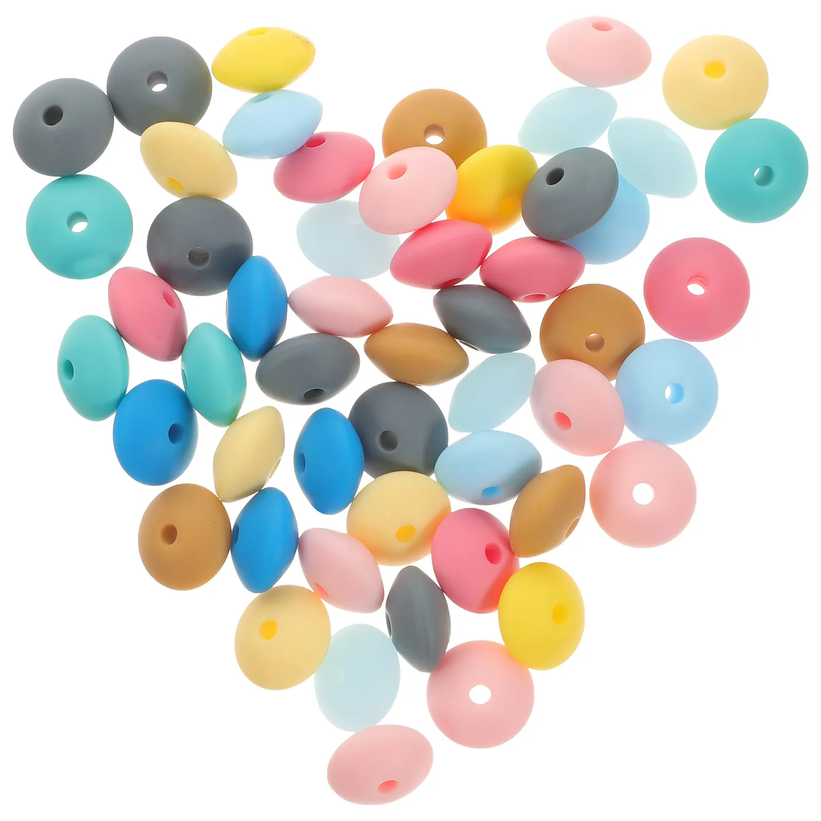 

100Pcs Bright Colored Pineapple Silicone Beads 25Mm Hole Perfect for Handmade Bracelets DIY Crafts Jewelry Making Bulk Craft