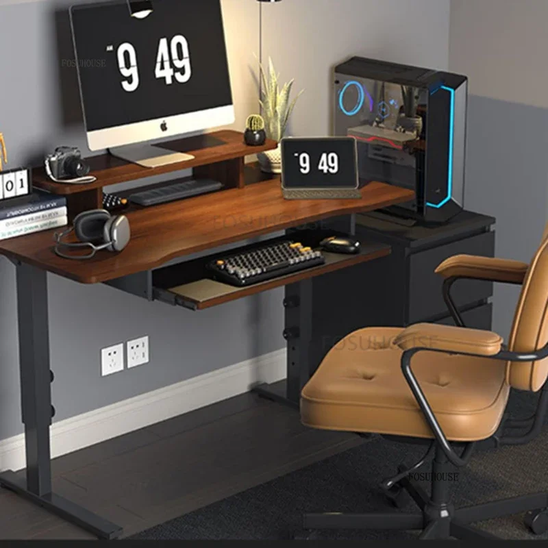 #Modern Manmade Board Gaming Tables For Office Furniture Student Tables Creative Light Luxury Liftable Household Esports Table T