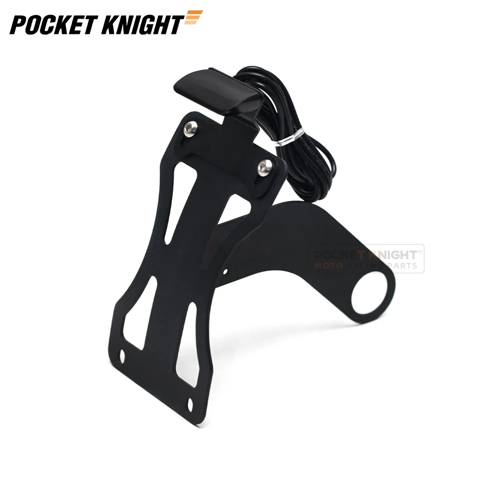 For SUZUKI HAYABUSA GSXR 600/750/1000 GSXS1000/F Bandit 1250 License Plate Holder Curved Side Plate Mount Tail Fender Eliminator