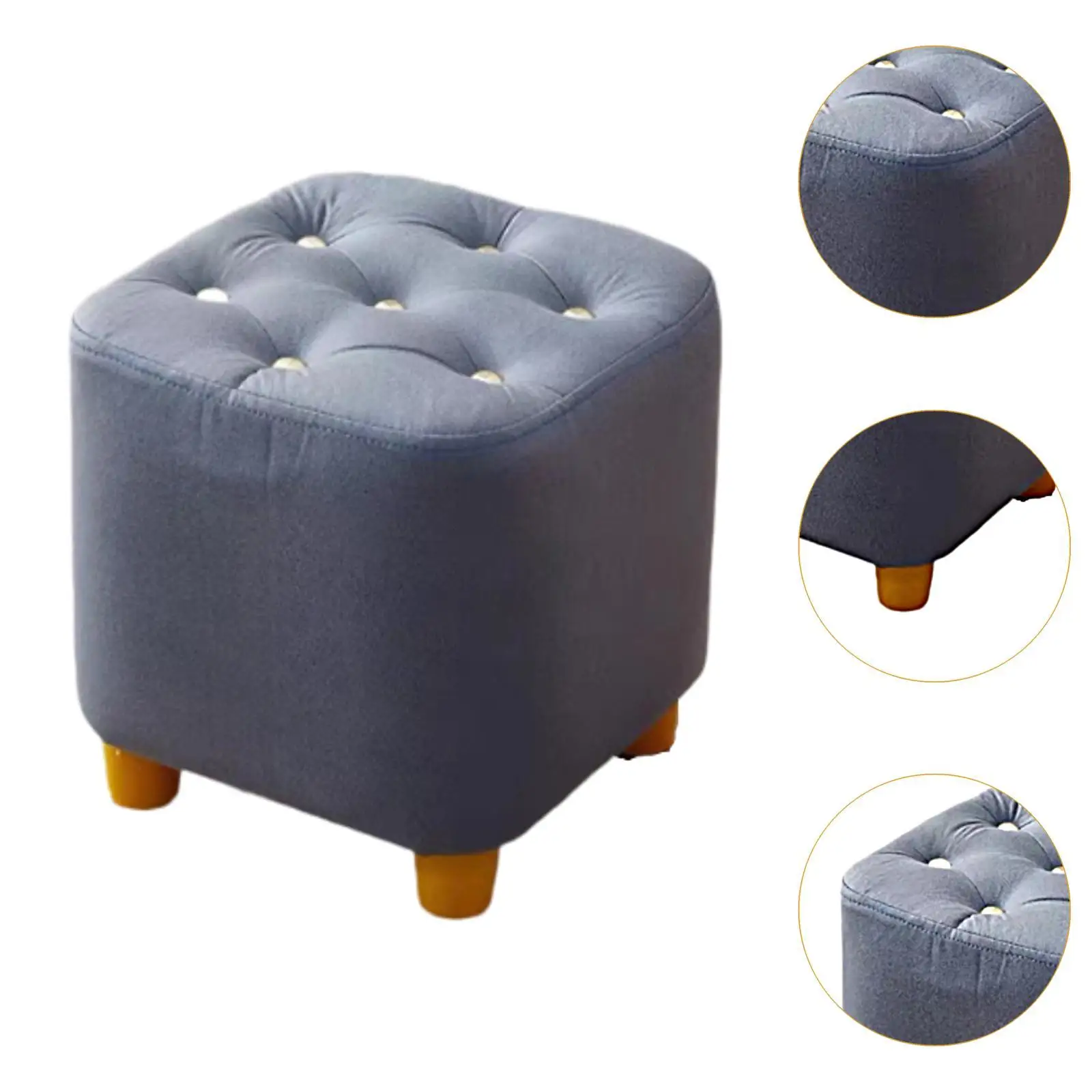 Pequeno macio antiderrapante Footstool, móveis resistentes, fezes estáveis para apartamento, sofá, sala de estar, entrada, entrada, estável