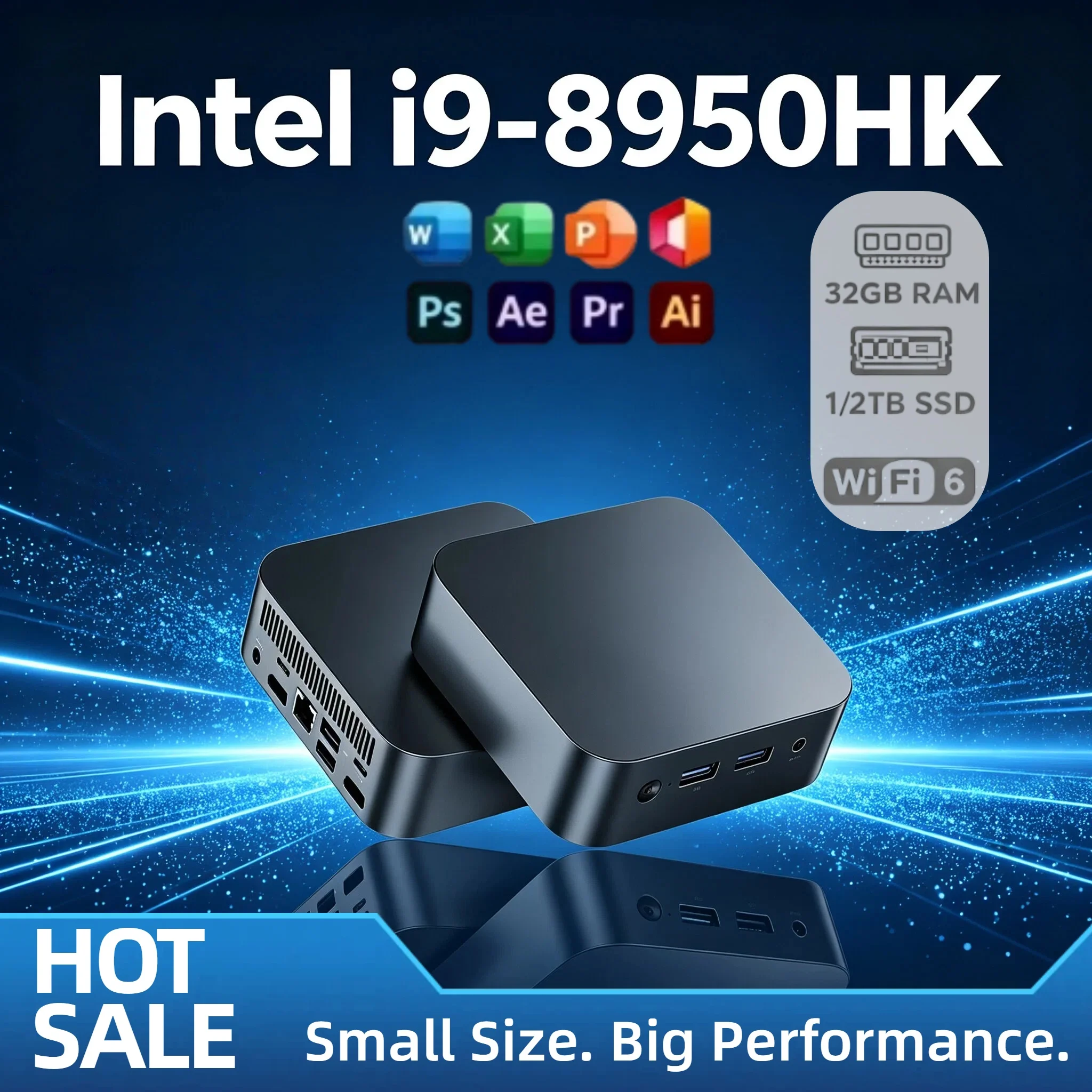 Intel Core i9 8950HK Mini PC (16GB/1TB SSD)