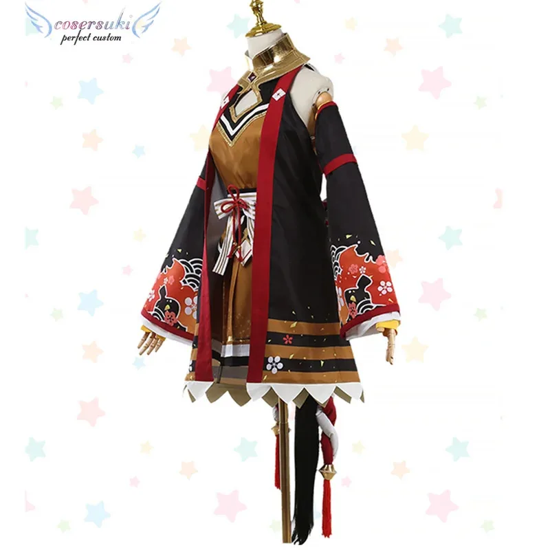 CyUma Musume Pretty Derby Kitasan Черный Косплей Костюм Хэллоуин Карнавал Рождественские наряды