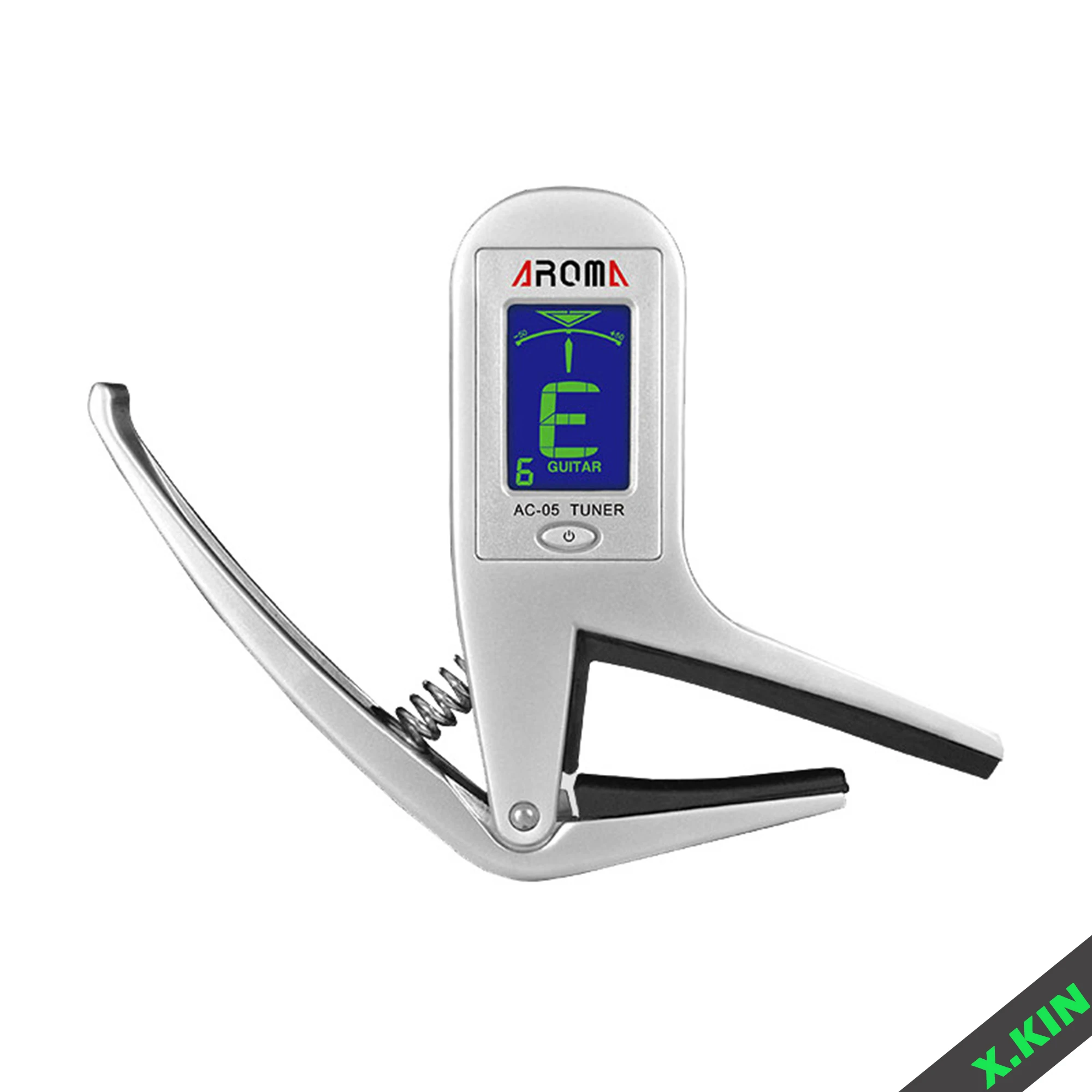 

Тюнер-капо для ароматной гитары 2-в-1: для фолк-гитары, электрогитары и бас-гитары