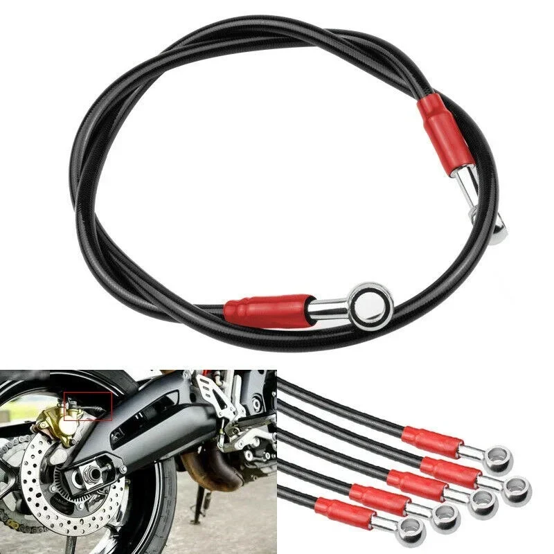 120cm Motorcycle Brake Pipe Brake Oil Hose Line Fittings for ATV Dirt Bike Part 1pcs