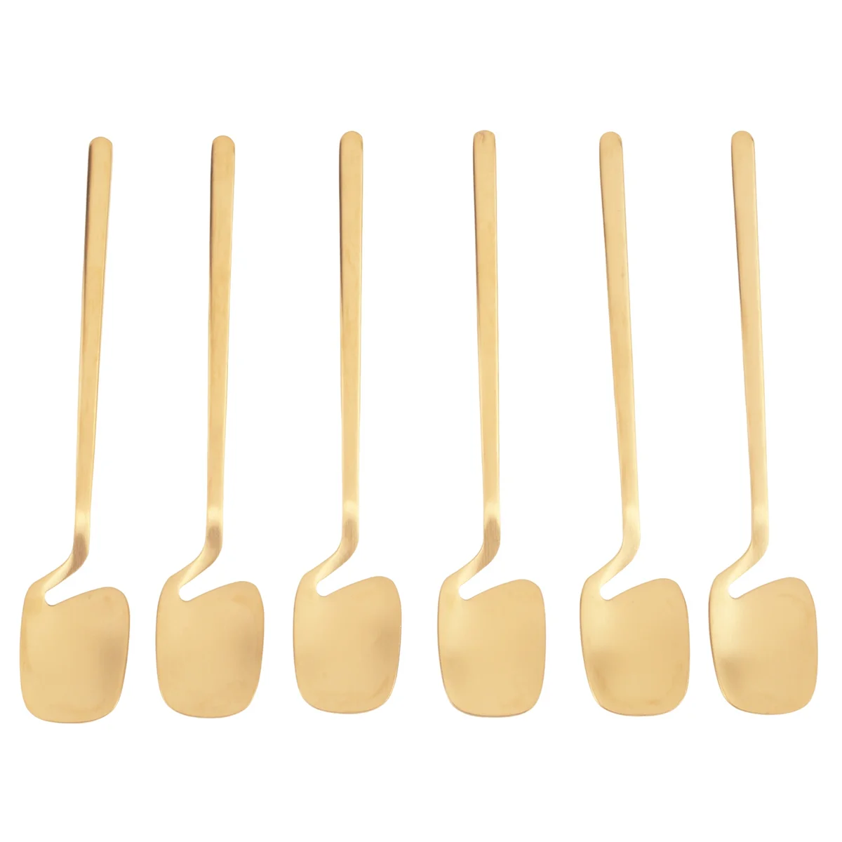

AT13 Coffee Spoons,6 Pieces Espresso Spoons,5.6 Inches Stainless Steel Small Spoons Teaspoons Tiny Spoon(Gold)