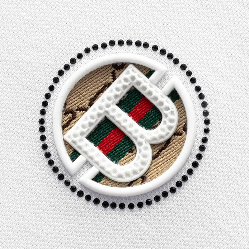 Hochwertiges Marken-Poloshirt mit kurzen Ärmeln, modisches Buchstabenprägungsdesign, Revers-T-Shirt, Sommer-Baumwoll-T-Shirt, atmungsaktiv, lässige Herrenbekleidung – Detail 14