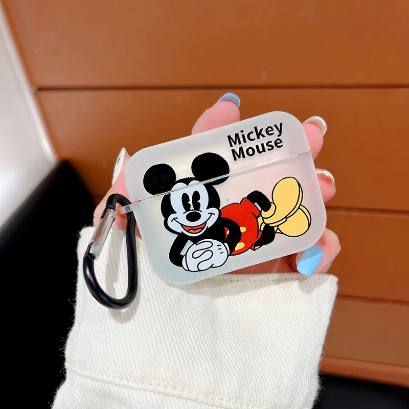 Disney Soft Cover for Apple AirPods 1 2 3rd Case for AirPods Pro Case Cute Cartoon Minnie Mickey Mouse Earphone Shell With Hook