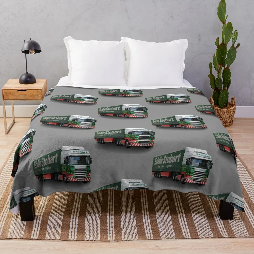 

eddie stobart truck Throw Blanket Loose Blanket Retro Blankets Flannel Fabric Luxury Thicken Blanket