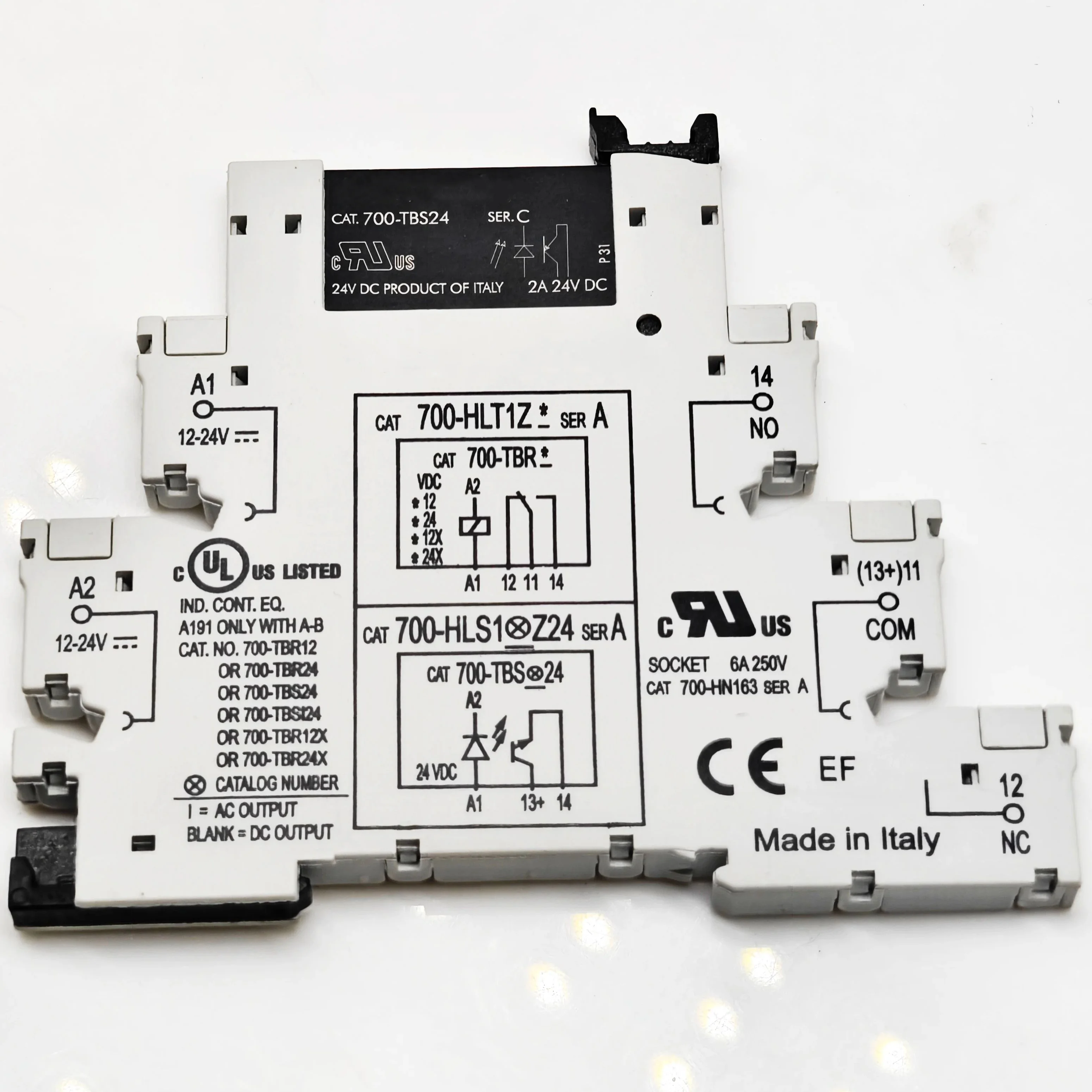 100%NEW  700-TBS24 700-HLS1-Z24 SER A 24VDC 2A Base RELAY 1PCS