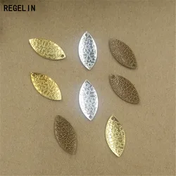 REGELIN Vintage Leaf Charms Silver Color Leaves Jewelry Findings 20pcs 13x19mm DIY Necklace Bracelet Making Craft Accessories